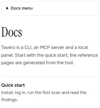 DocsNav mobile