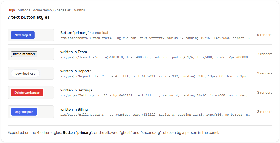 FindingSheet desktop